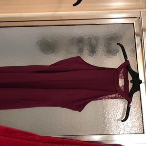 Maroon cocktail dress